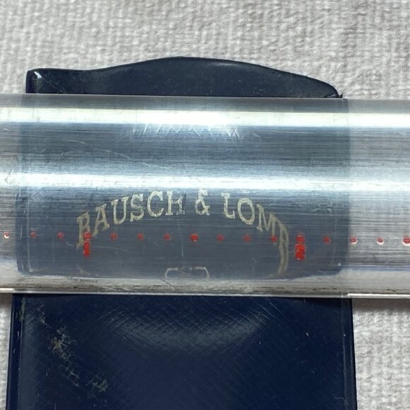 Bausch & Lomb Acrylic Magnifying Ruler With Black Case 8" Durable Optical Tool - Picture 2 of 15